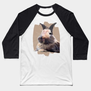 Brown Cream Rabbit Right _ Bunniesmee Baseball T-Shirt